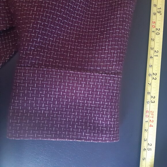 Cotton Reel SZ M Cotton Men's Button Down Burgundy Shirt - Picture 10 of 11